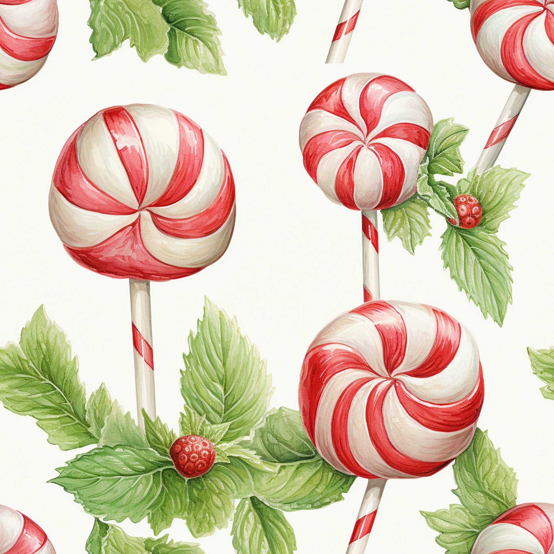 Peppermint Christmas Candy Seamless Free Stock Photo - Public Domain ...