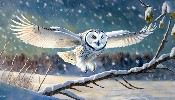 Owl, Bird Of Prey, Winter Landscape Free Stock Photo - Public Domain ...