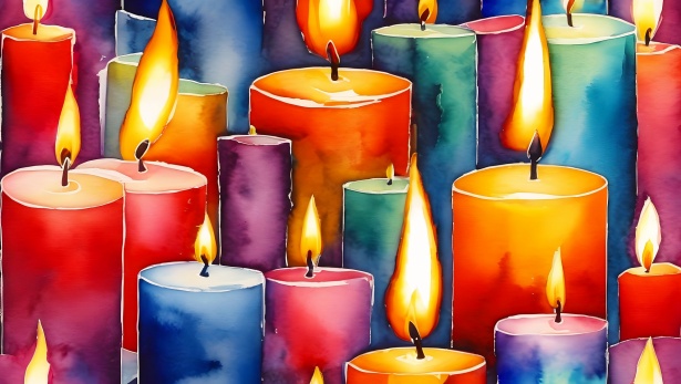 Christmas Candles Background Free Stock Photo - Public Domain Pictures