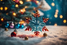 Christmas snowflake star