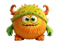 Cute And Funny Colorful Monster
