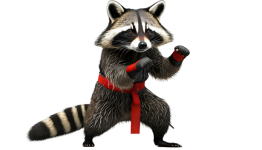 Racoon, Animal, Martial Arts, Png