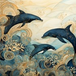 Dolphin Art Background