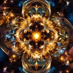 Resumen de fondo de arte fractal