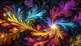 Resumen de fondo de arte fractal