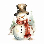 Christmas Snowman Art