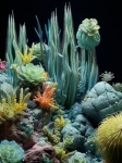 Acquario di acqua salata di coralli e ro