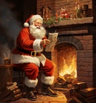 Santa Claus Christmas Art Print