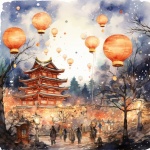 Arte asiatica del Festival delle Lantern