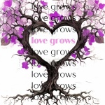 LOVE GROWS Valentine Heart Tree