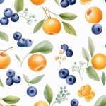 Blueberry apricot pattern