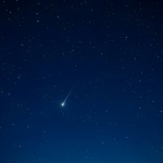 Комета падающего звездного неба