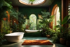 Luxe badkamer - jungle thema