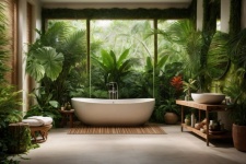 Luxe badkamer - jungle thema