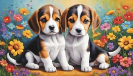 Cute dog puppy beagle