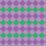 Purple green argyle diamond pattern