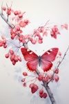 Rosy Maple Moth Art
