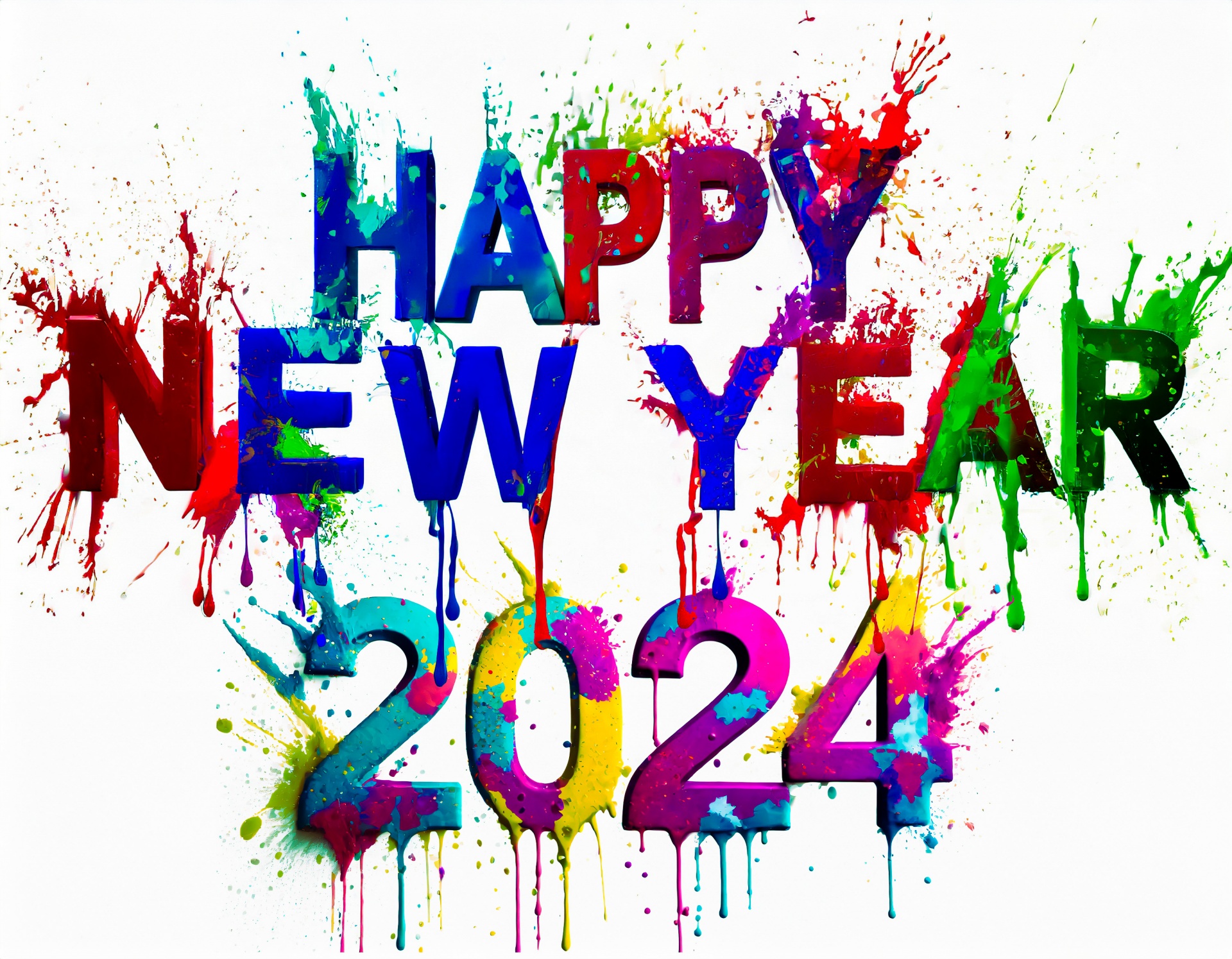 Tarjeta de año nuevo, 2024 Stock de Foto gratis - Public Domain Pictures