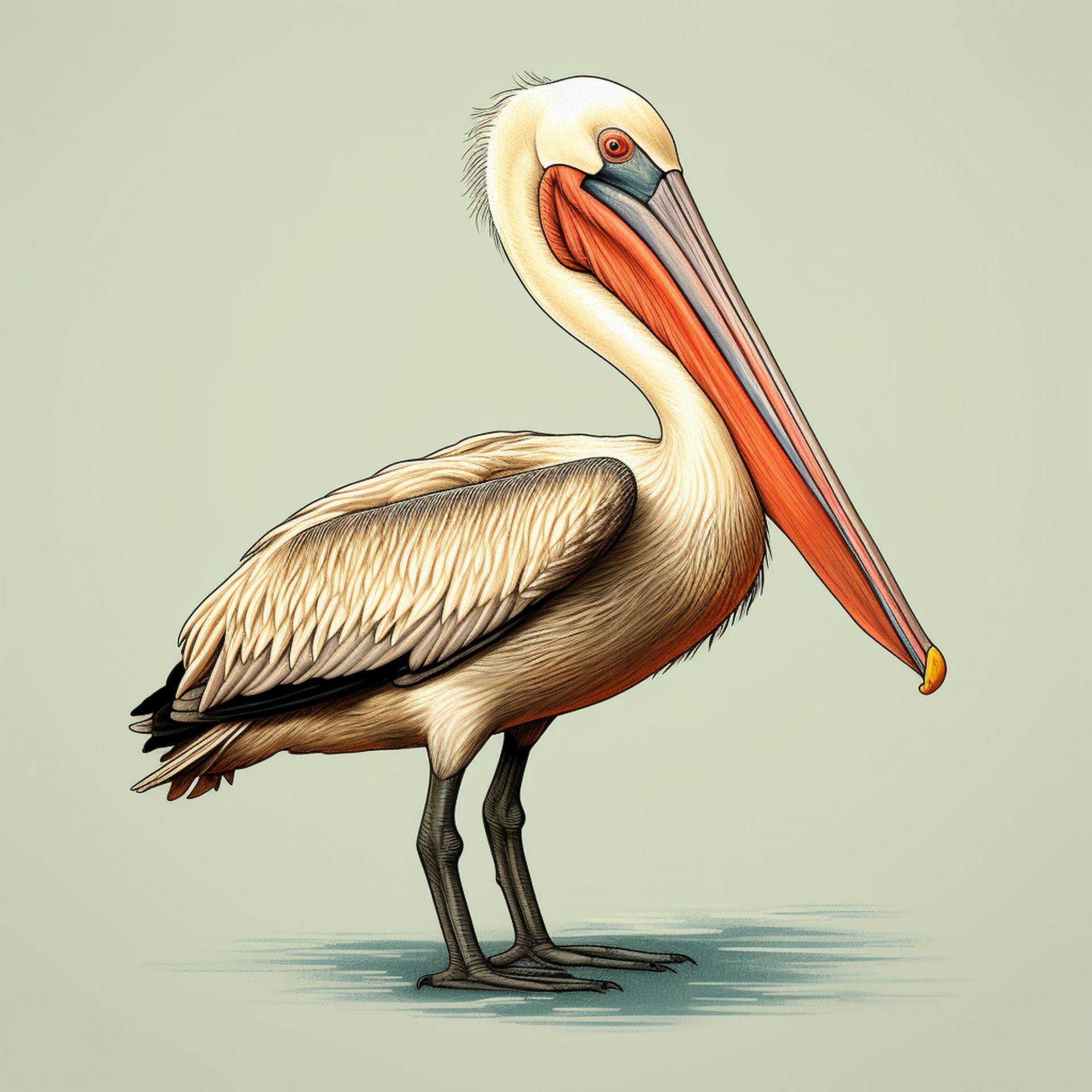 Pelican Vector Art Print Free Stock Photo - Public Domain Pictures