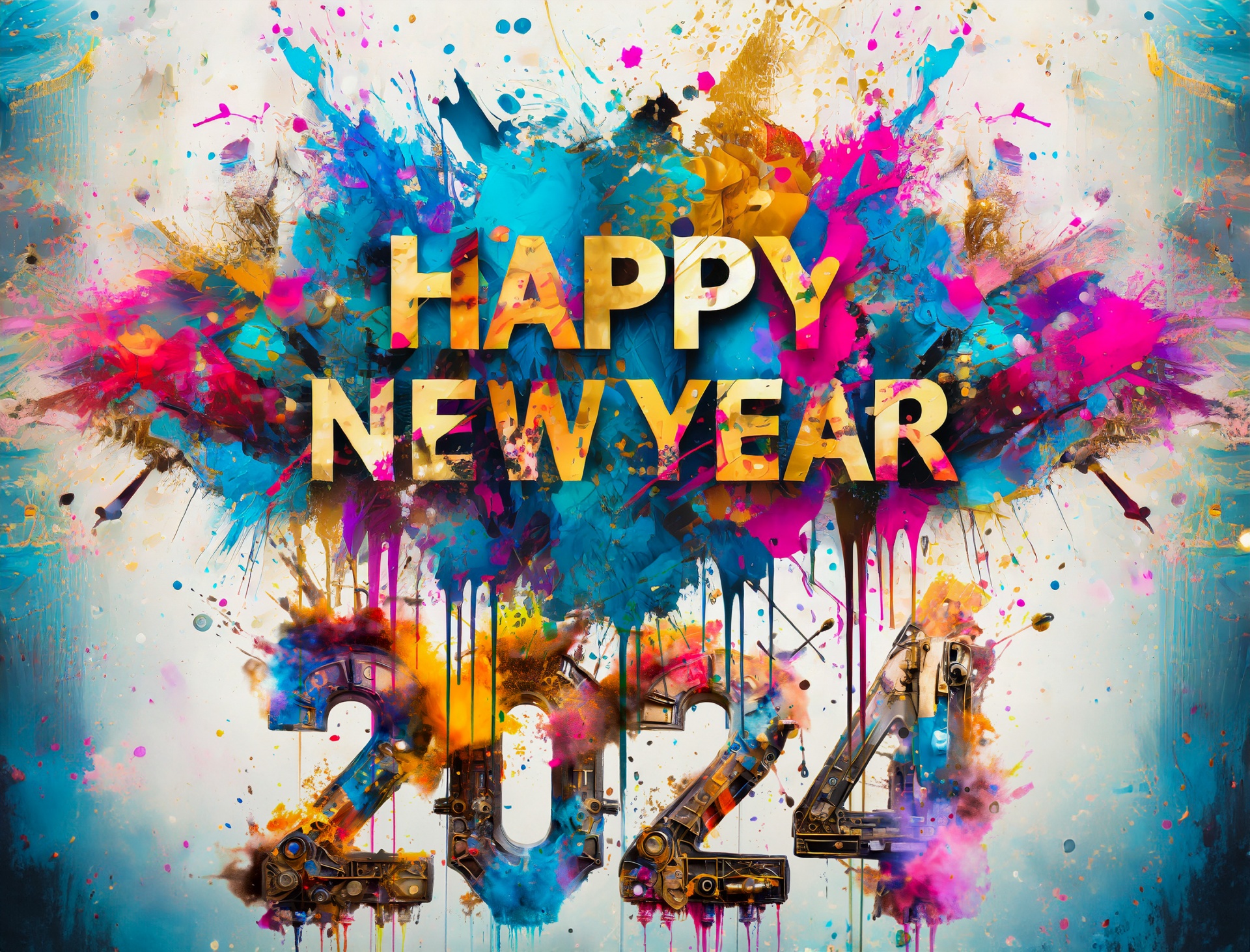 New Year 2024, Greeting Card Free Stock Photo - Public Domain Pictures