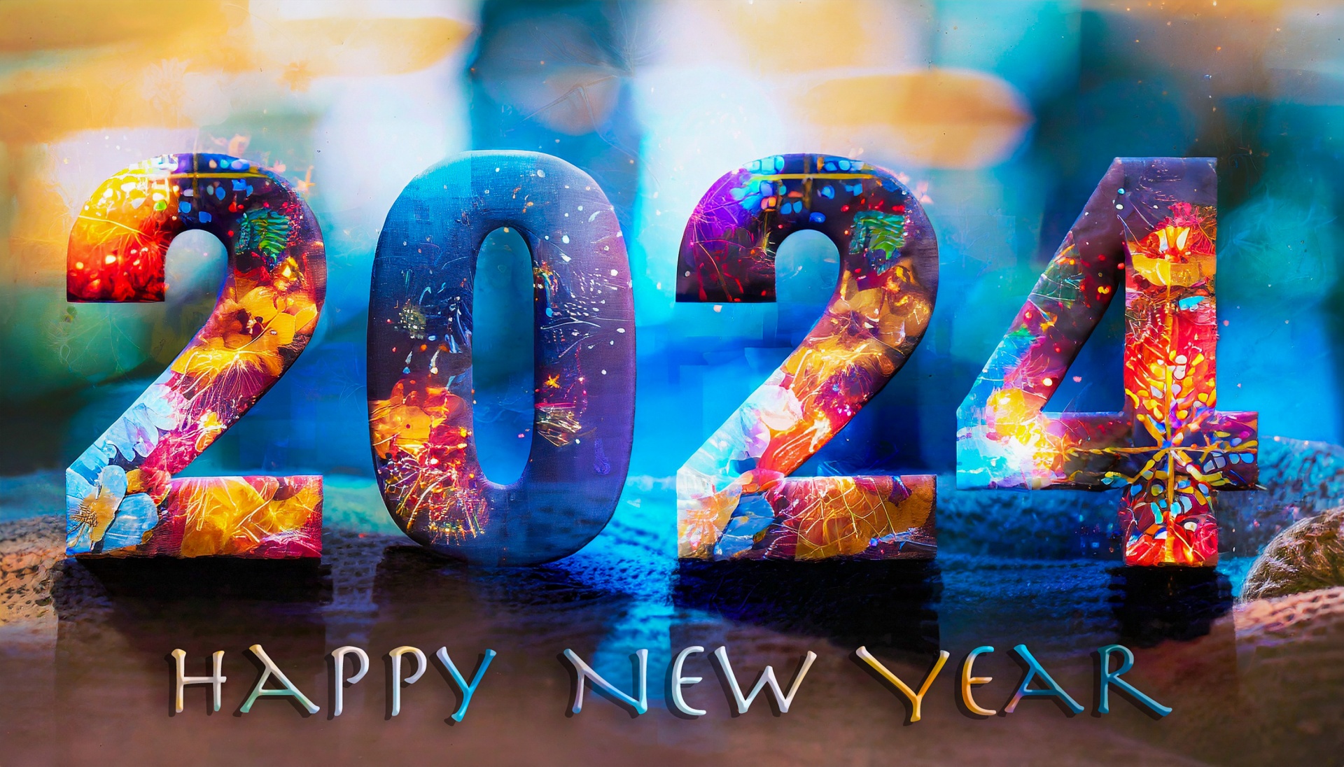 Tarjeta de año nuevo, 2024 Stock de Foto gratis - Public Domain Pictures