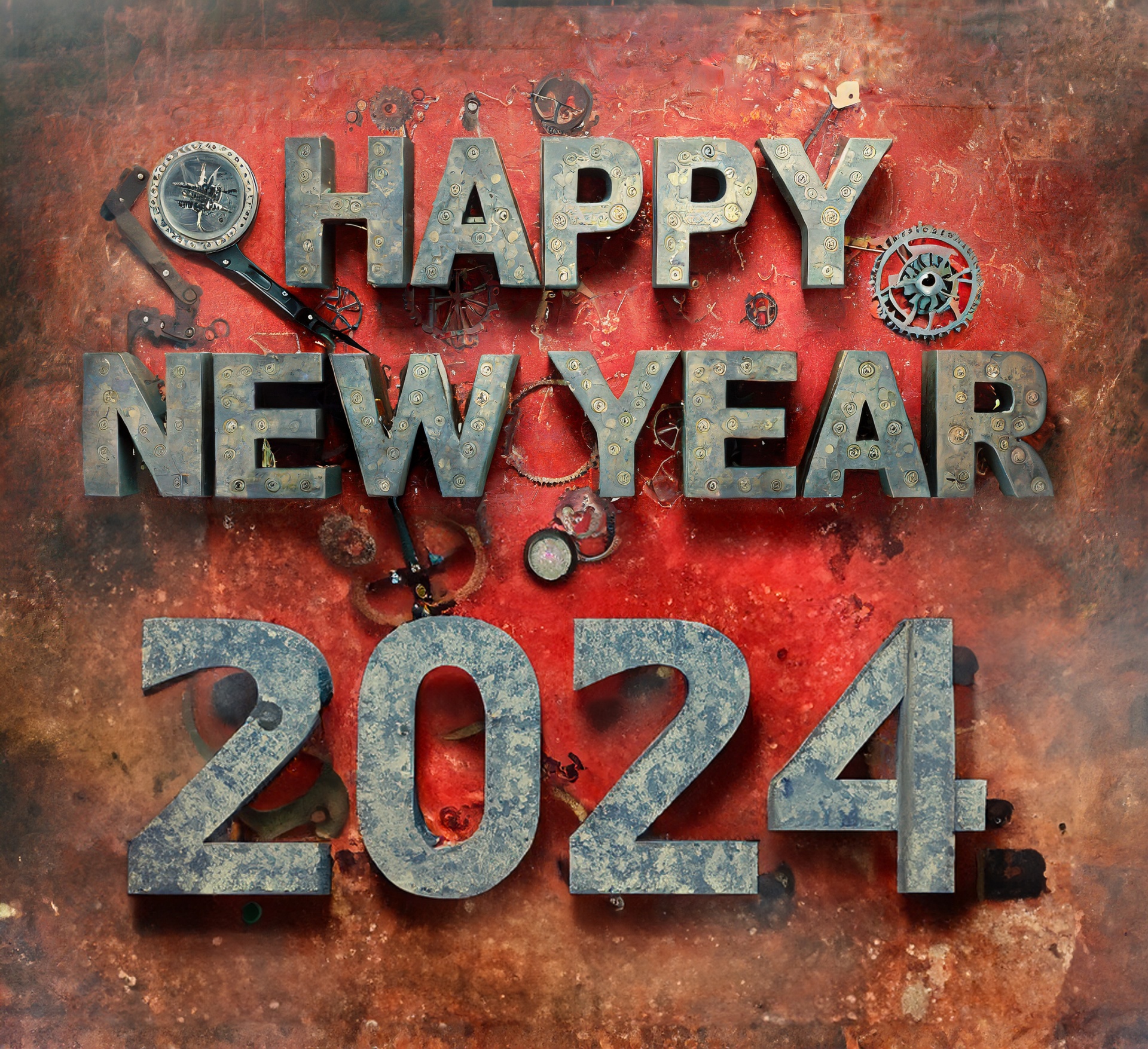 New Year, 2024, Greeting Card Free Stock Photo - Public Domain Pictures
