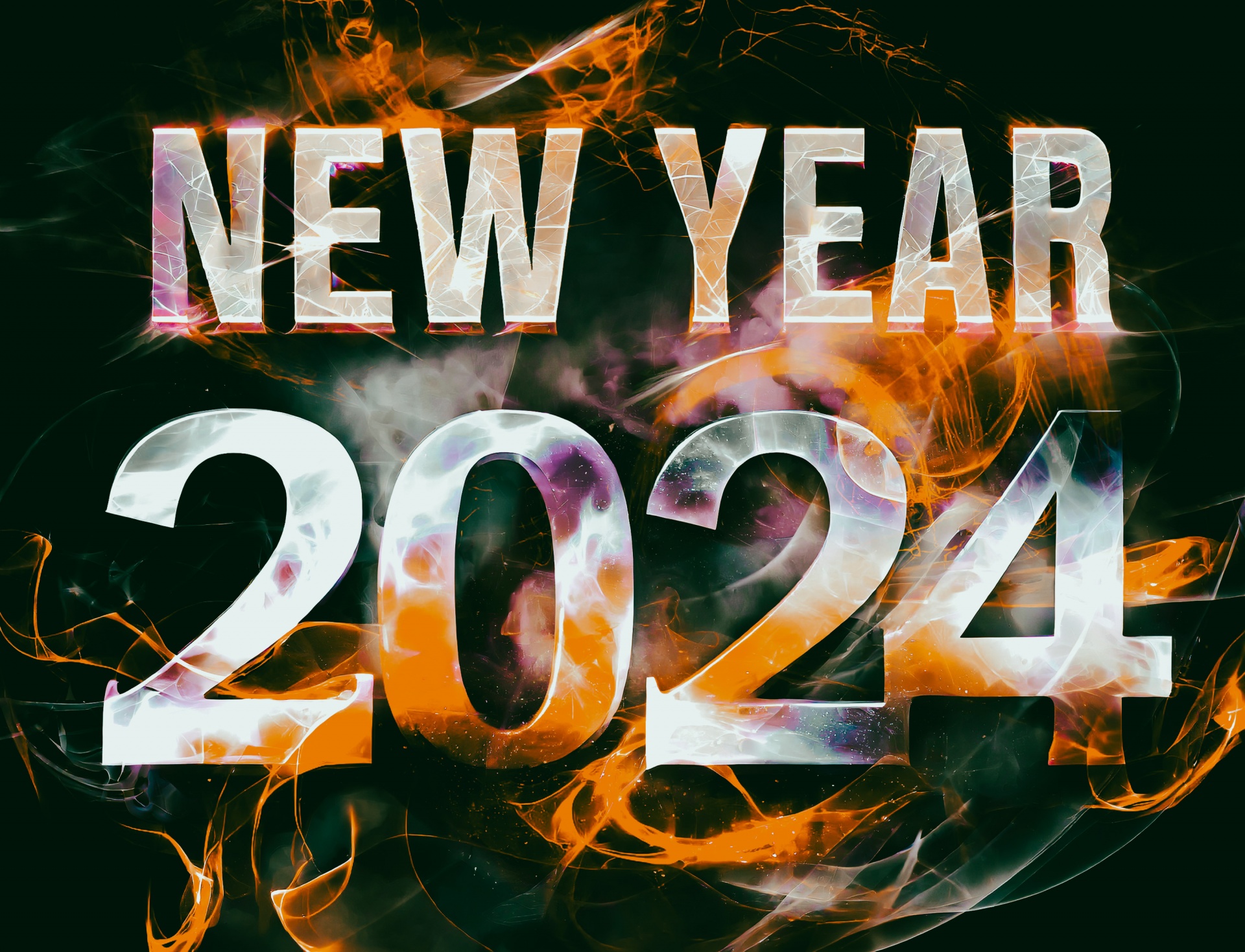 New Year 2024, Greeting Card Free Stock Photo - Public Domain Pictures