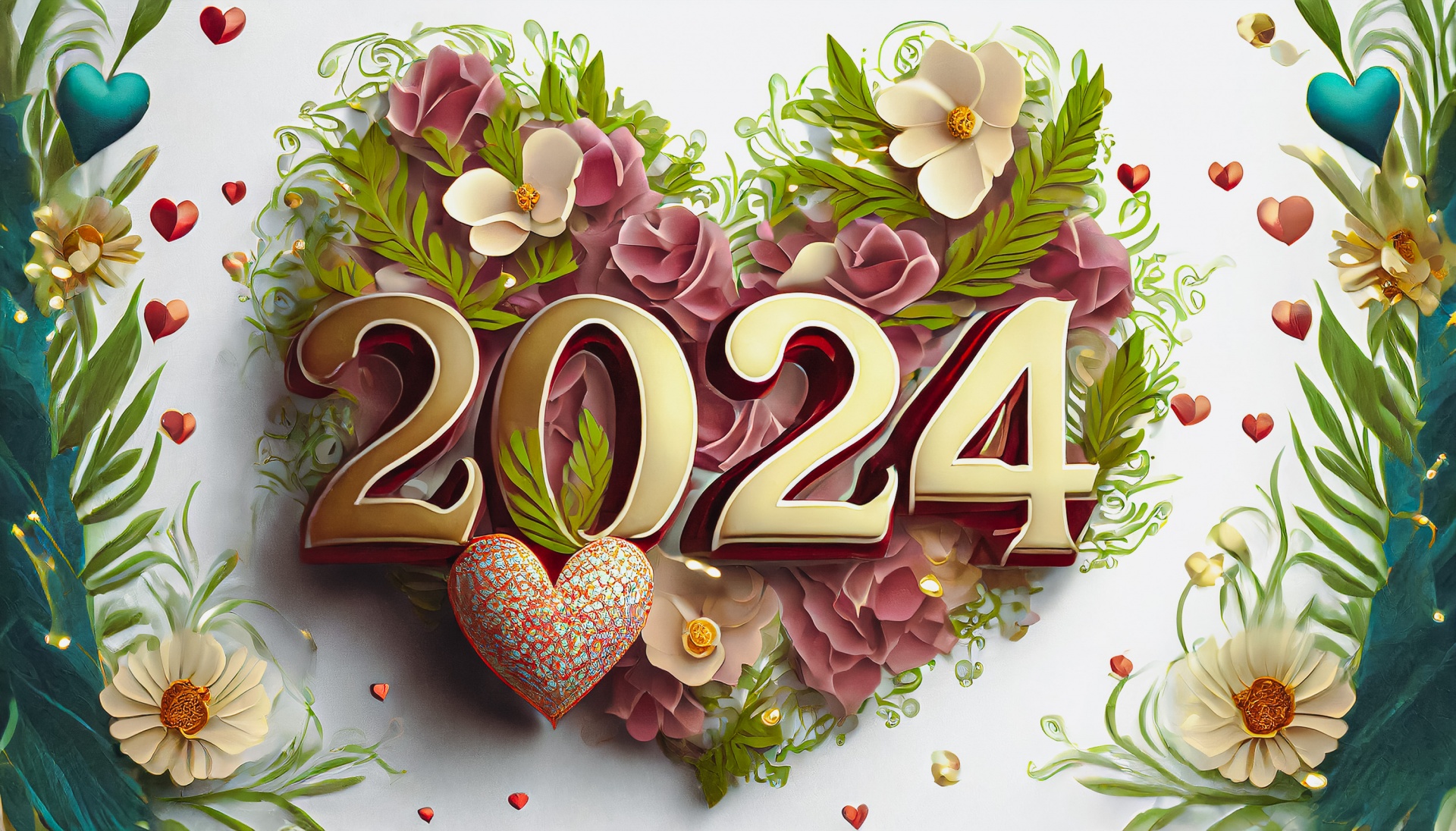 Happy New Year 2024 Free Stock Photo - Public Domain Pictures