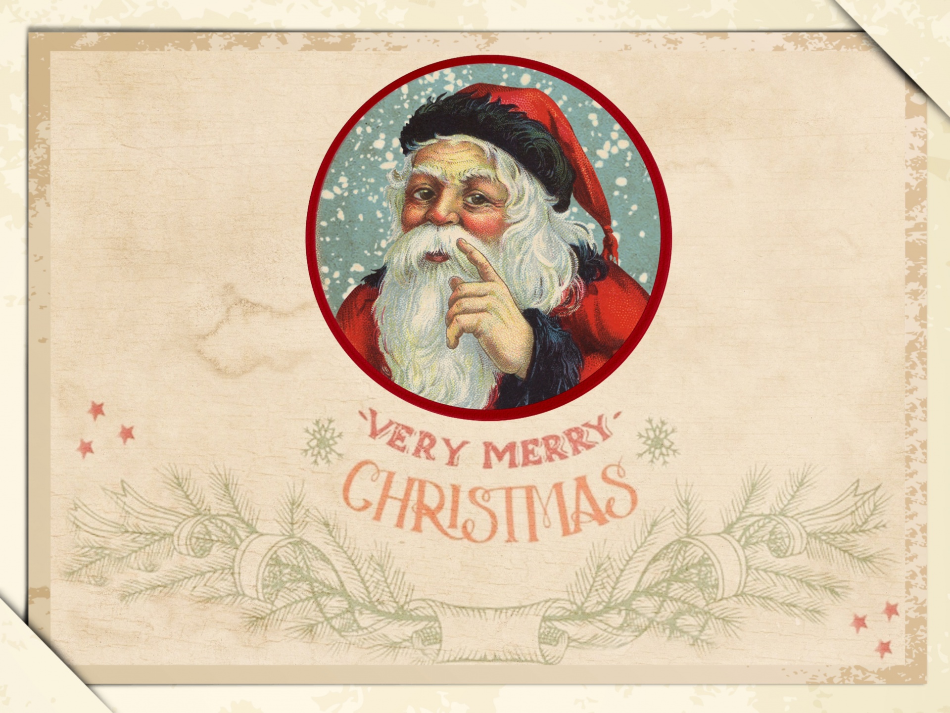 Vintage Christmas Santa Claus Free Stock Photo - Public Domain Pictures