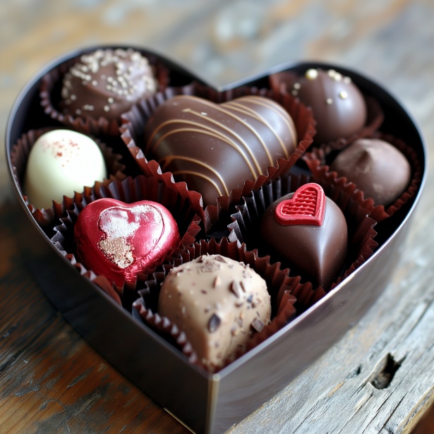 Scatola di cioccolatini a forma di cuore Immagine gratis - Public Domain  Pictures