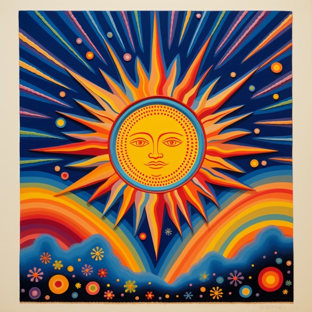 Tarot Card Style Sun Art Print Free Stock Photo - Public Domain Pictures