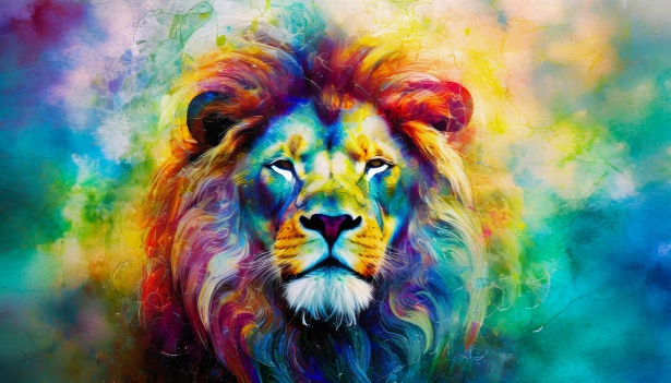 Lion, Mammal, Painting Free Stock Photo - Public Domain Pictures