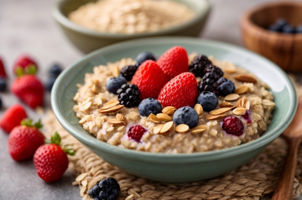 Oatmeal With Fruits And Berries Free Stock Photo - Public Domain Pictures