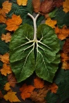 Podzimní listy ve tvaru plic