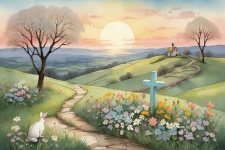 Easter Sunrise Art
