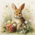 Stampa artistica di coniglio coniglietto