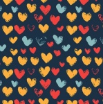 Many hearts pattern