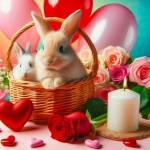 Les lapins de la saint-valentin et 039;s