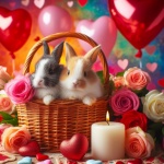 Les lapins de la saint-valentin et 039;s