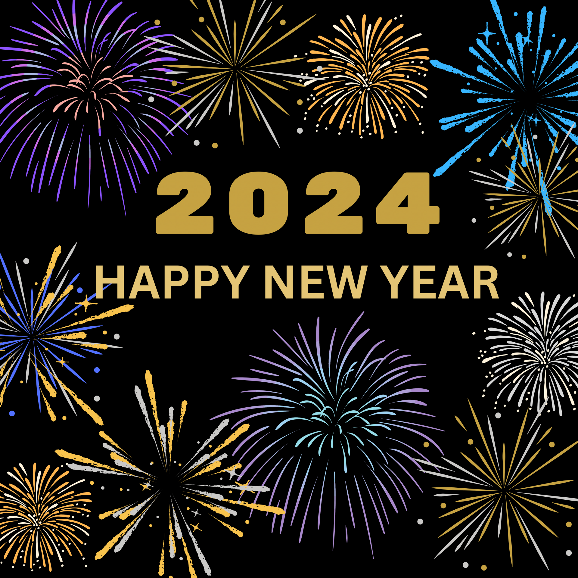 Happy New Year 2024 Free Stock Photo Public Domain Pictures