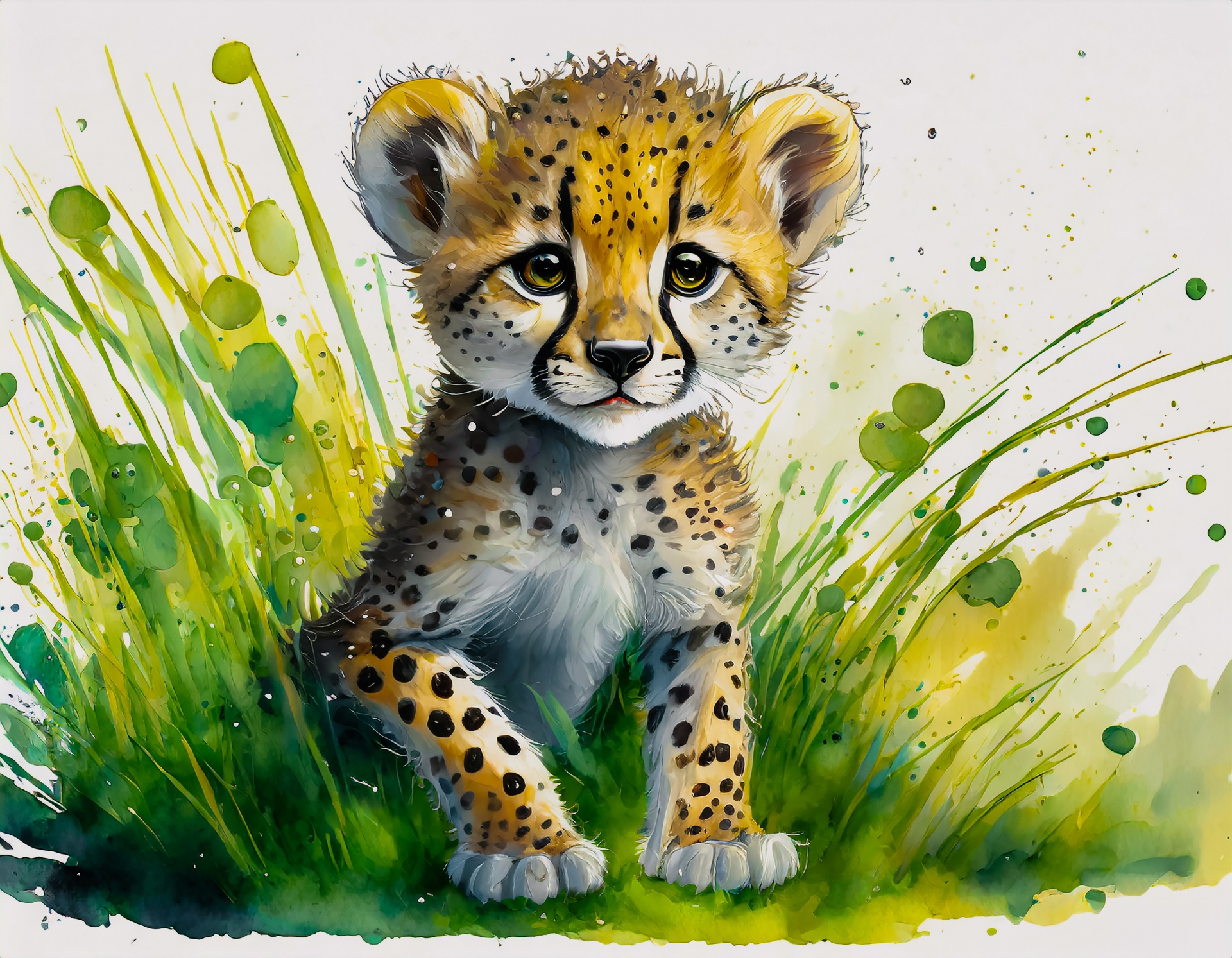 Cheetah, Watercolor, Painting Free Stock Photo - Public Domain Pictures