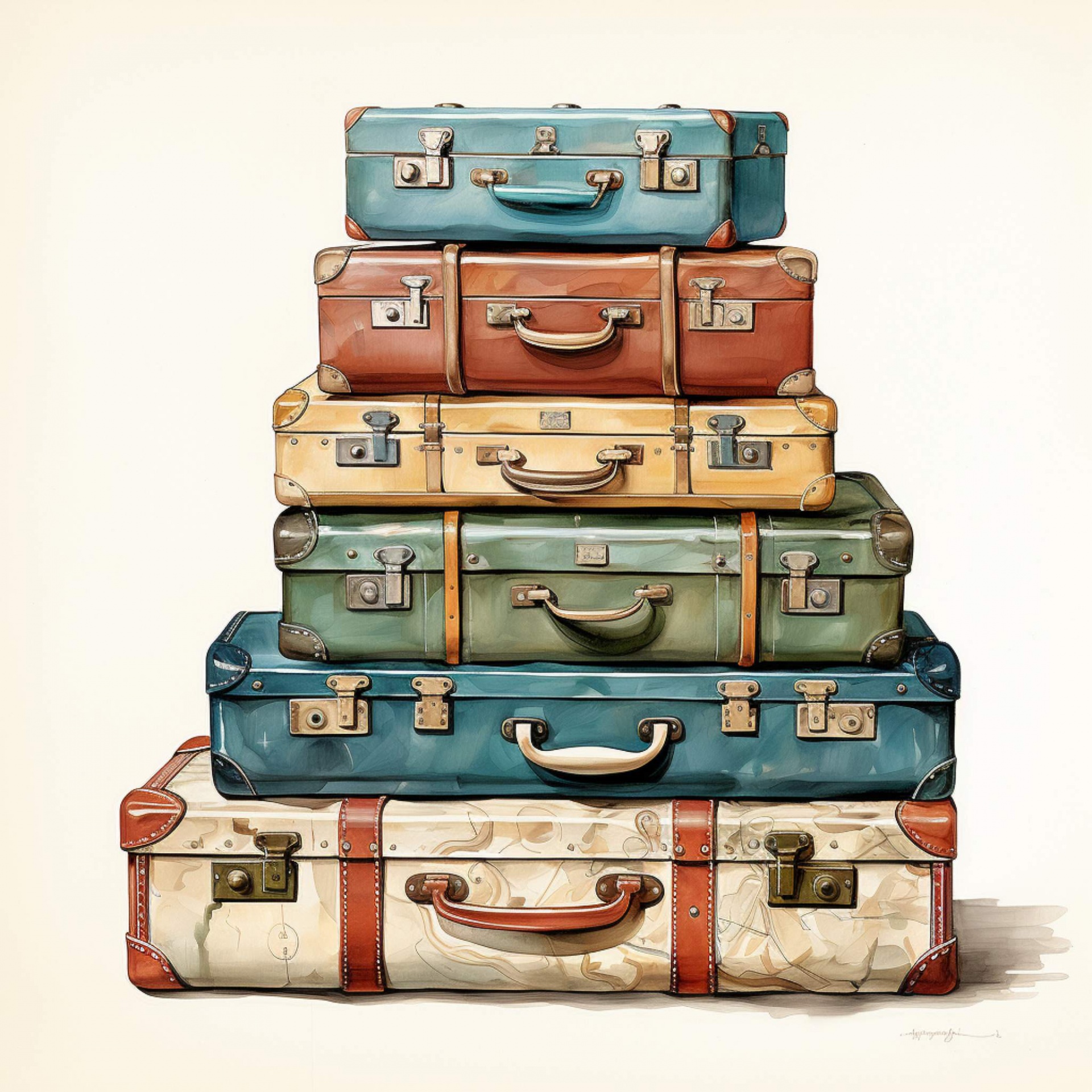 Vintage Travel Luggage Free Stock Photo - Public Domain Pictures
