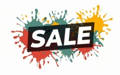 A Banner With The Word SALE