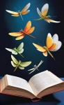 Books And Dragonfly