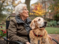 Disabled Senior and Dog