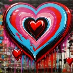 Graffiti Heart Abstract Art
