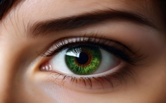 Groene ogen van een vrouw