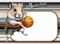 Хомяк Цифровой Рисунок Баскетбол