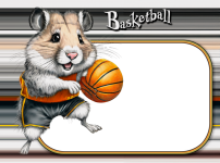 Хомяк Цифровой Рисунок Баскетбол