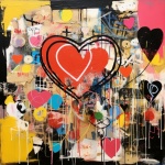 Valentine Graffiti Grunge Impression art